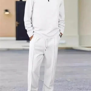 Waffle long-sleeved and long pants sportswear